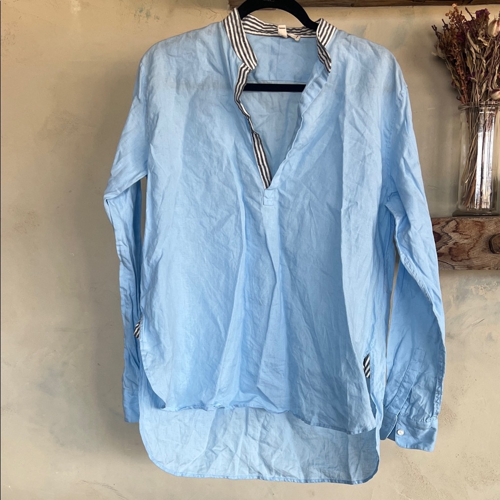 The Salting Linen Tunic Coverup Dress Shirt